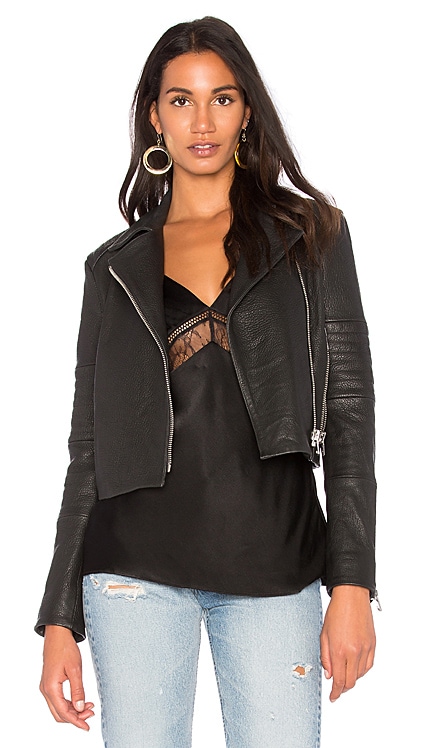 Aiah Leather Jacket J Brand