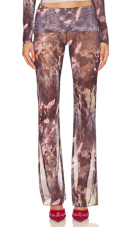 Printed Fold Over Trousers Jaded London