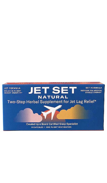 Two-Step Herbal Supplement for Jet Lag Relief JET SET NATURAL $14 BEST SELLER