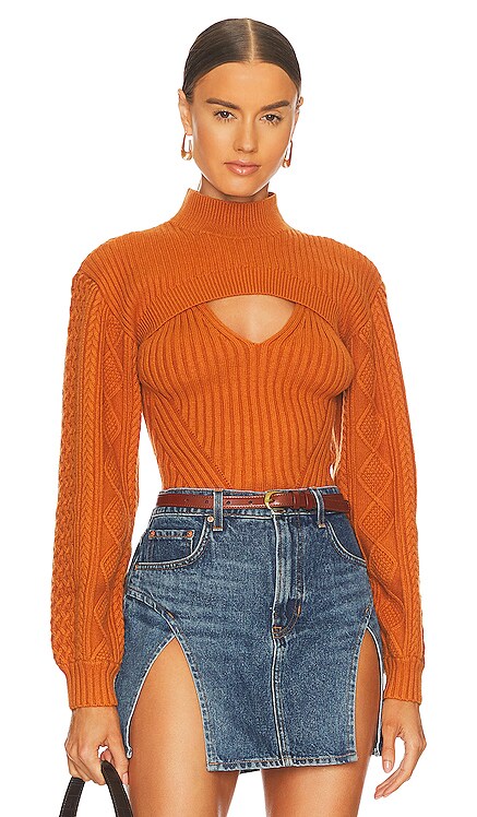 Women's Orange Sweaters \u0026 Knits 