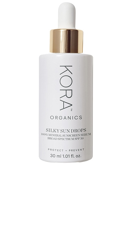 Silky Sun Drops 100% Mineral Sunscreen Serum SPF 30 KORA Organics