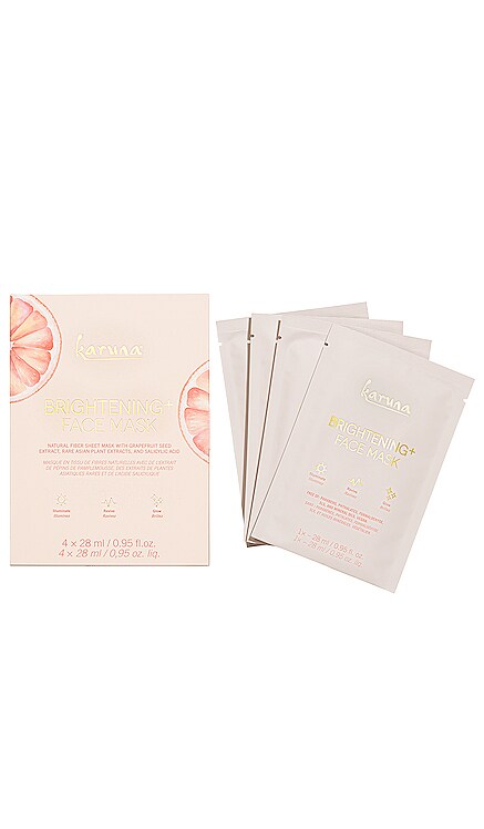 Brightening+ Mask 4 Pack Karuna $28 