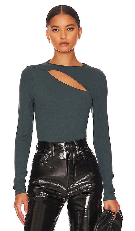 Verge Peek A Boo Long Sleeve Top LA Made