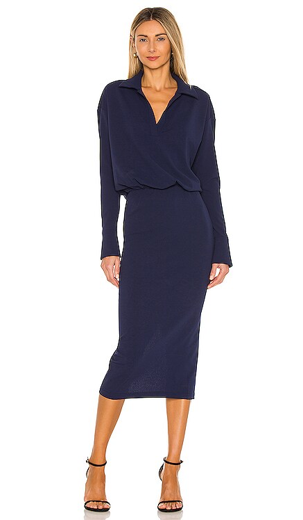 Collared Drop Waist Dress L'Academie $188 