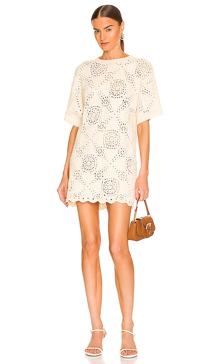 Kathan Crochet Mini Dress L'Academie $348 