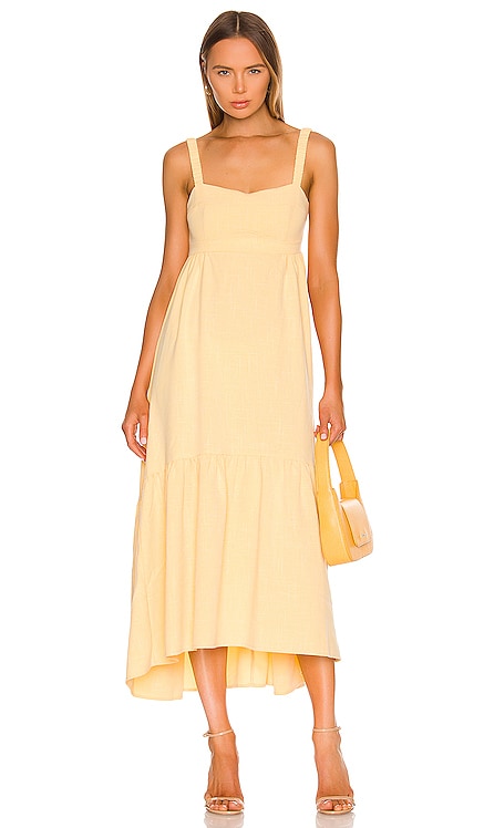 Sunny Midi Dress Line & Dot $129 NEW