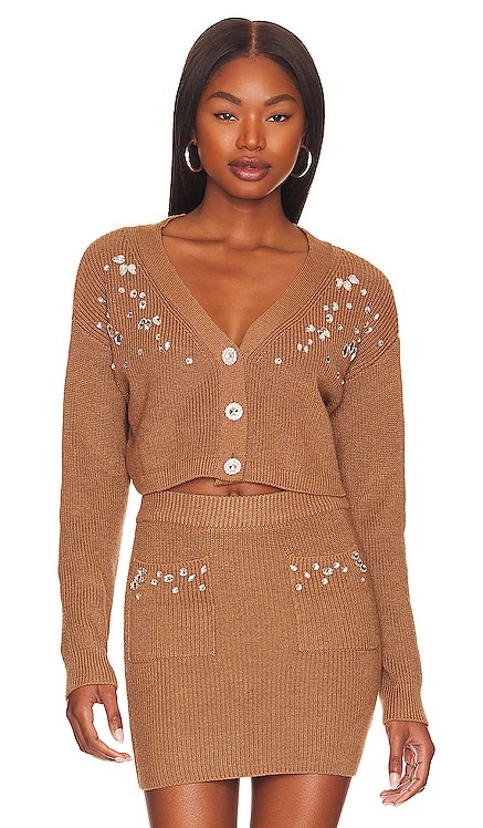 Estella Embellished Cropped Cardigan Lovers and Friends