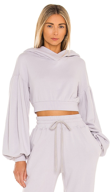 Pleated Sleeve Hoodie Lovers + Friends $158 