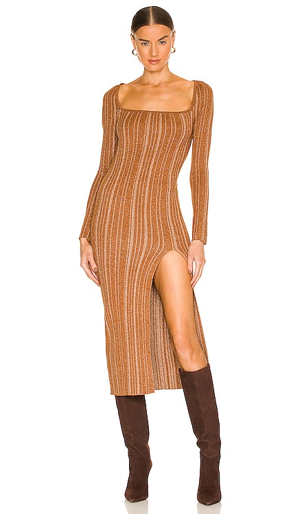 Boone Midi Knit Dress LPA $137 
