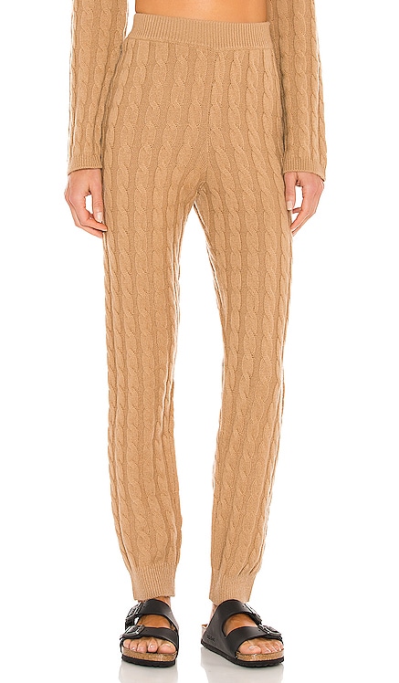 Cashmere Cable Knit Easy Pant LPA $298 NEW