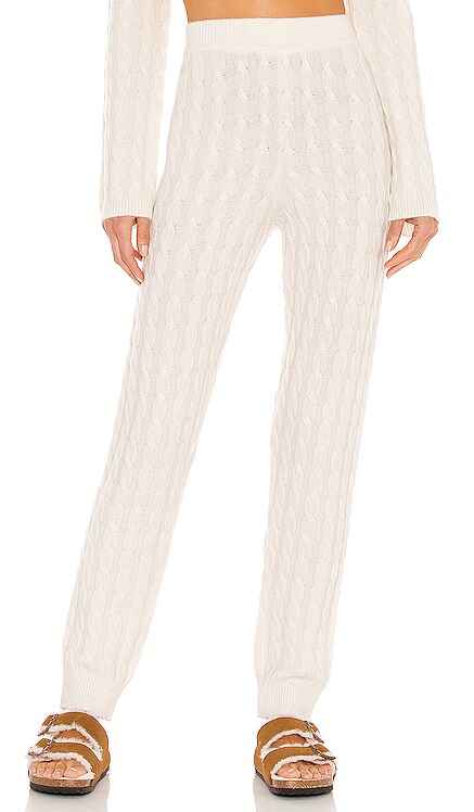 Cashmere Cable Knit Easy Pant LPA $298 NEW
