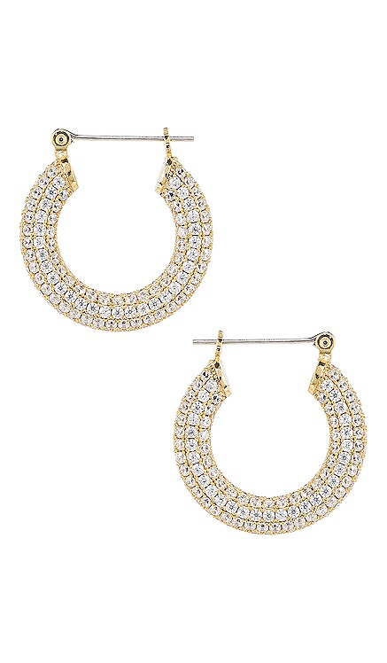 The Pave Baby Amalfi Hoops Luv AJ $110 