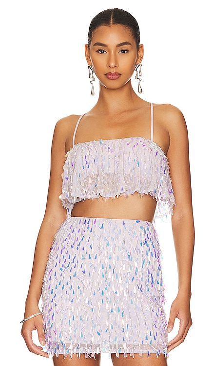 Mallory Embellished Crop Top MAJORELLE