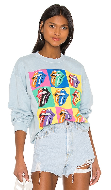 Rolling Stones 89 Multi Tongue Sweatshirt Madeworn