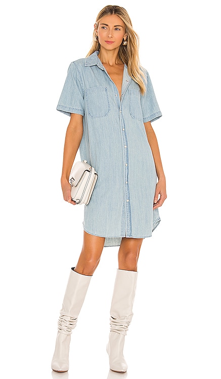 The Frenchie Short Sleeve Knee Dress MOTHER $255 