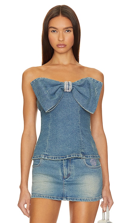 TOP TUBE EN DENIM KATE Nana Jacqueline