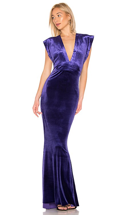 likely midori velvet gown