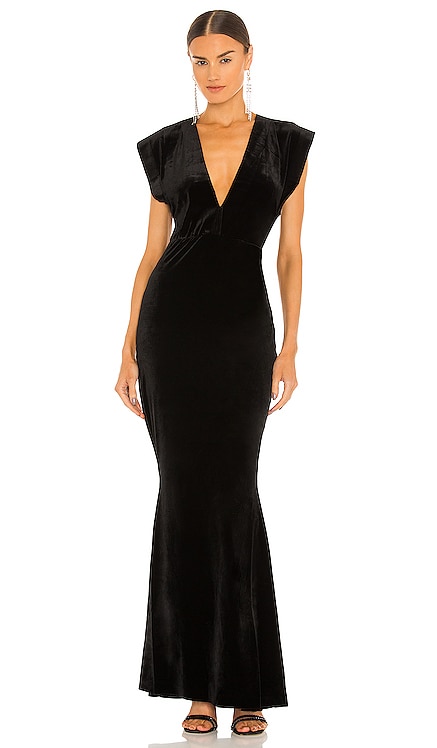 V Neck Rectangle Gown Norma Kamali
