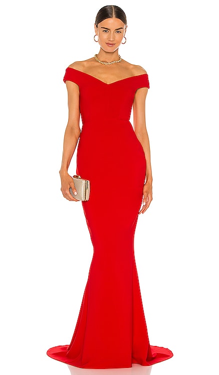 red dresses for women long