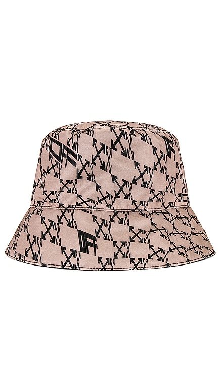 OW Allover Reversible Bucket Hat OFF-WHITE