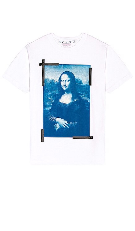 Mona Lisa Slim Tee OFF-WHITE $405 NEW