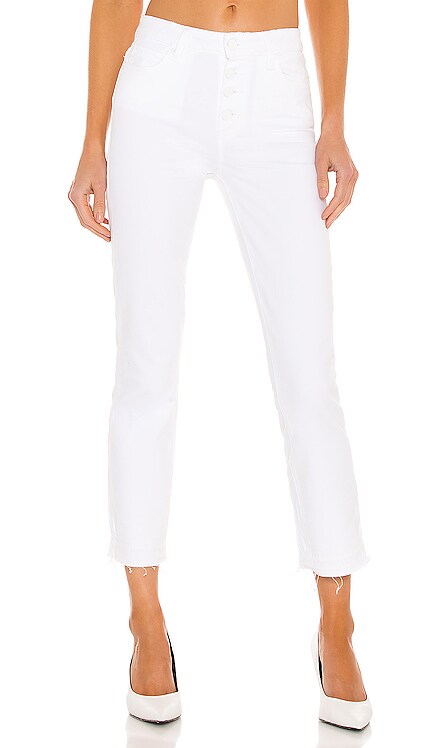 Cindy Crop Exposed Button Fly PAIGE $209 NEW
