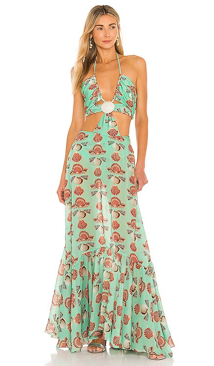 Seashell Cutout Beach Dress PatBO $725 