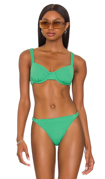 Holiday Bikini Top Peony Swimwear $105 NEW