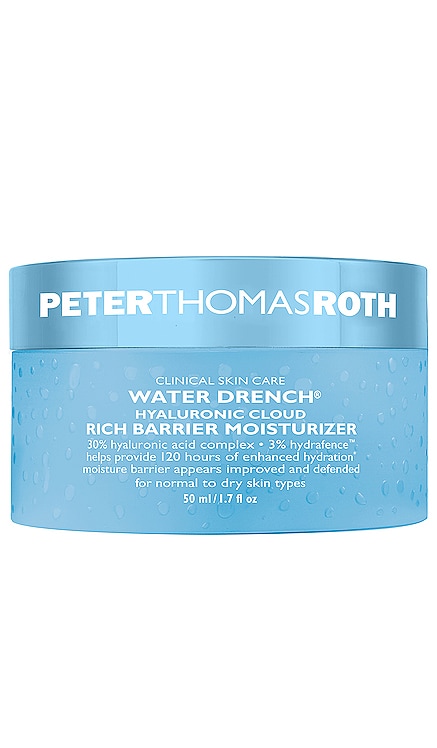 HUMECTANTE DE BARRERA RICA EN NUBES HIALURÓNICAS DE EMPAPE DE AGUA WATER DRENCH HYALURONIC CLOUD RICH BARRIER MOISTURIZER Peter Thomas Roth