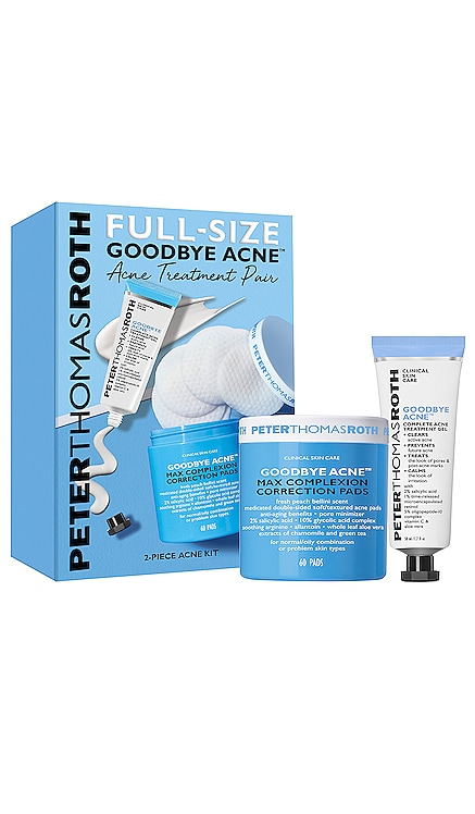 Full-Size Goodbye Acne Acne Treatment Pair 2-Piece Kit Peter Thomas Roth