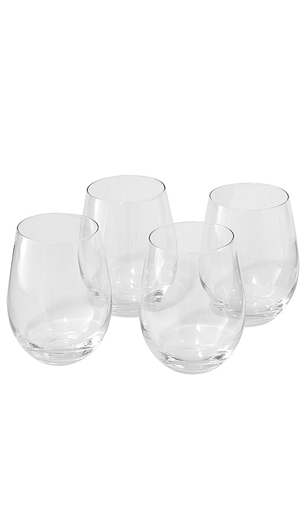 Stemless Wine Glasses Set of 4 Public Goods