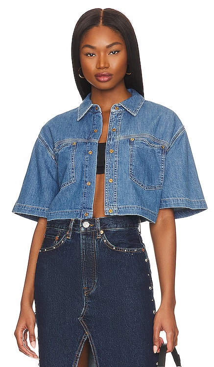 Oversized Crop Shirt RE/DONE