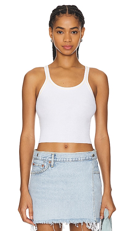 Cropped Ribbed Tank RE/DONE