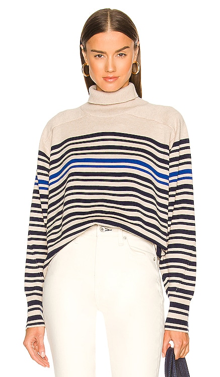Ann Striped Turtleneck Sweater Rag & Bone $395 NEW