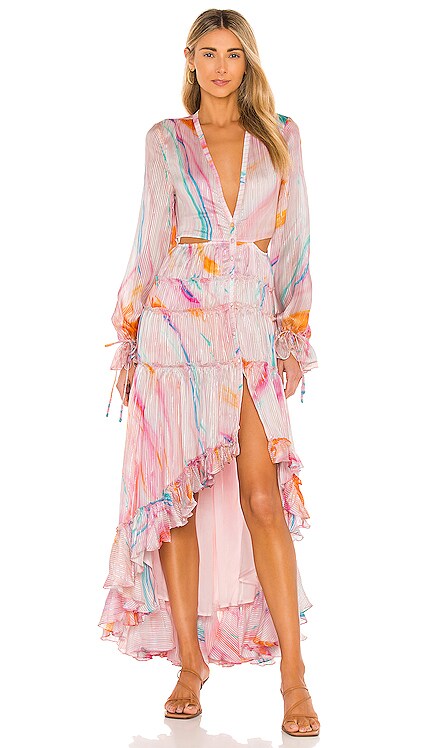 Davina High Low Dress ROCOCO SAND $481 