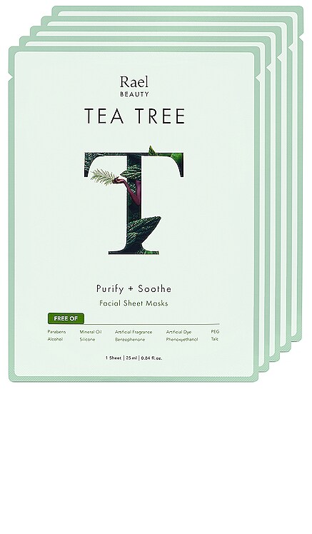 Tea Tree Oil Mask 5 Pack Set Rael $16 