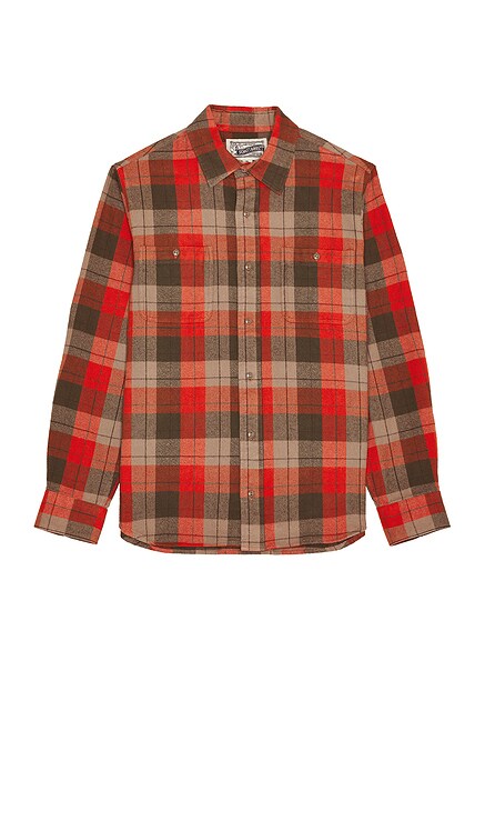 Plaid Cotton Flannel Shirt Schott