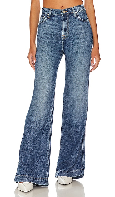 JEAN TAILLE HAUTE JAMBES LARGES DOJO 7 For All Mankind