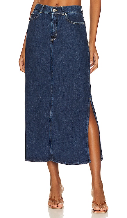 JUPE MAXI EN JEAN 7 For All Mankind
