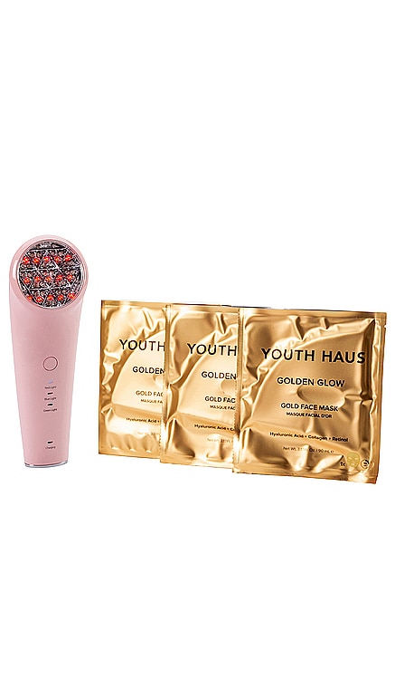 All Is Bright Portable LED And Golden Glow Face Masks Skin Gym