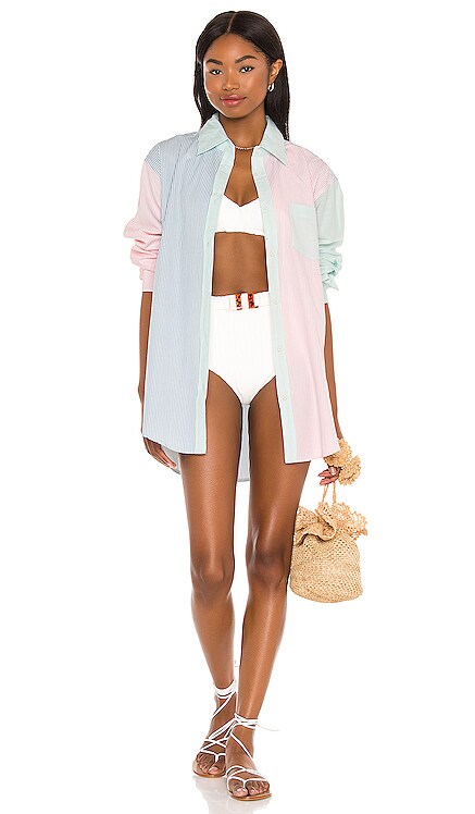 Oxford Tunic Solid & Striped $178 