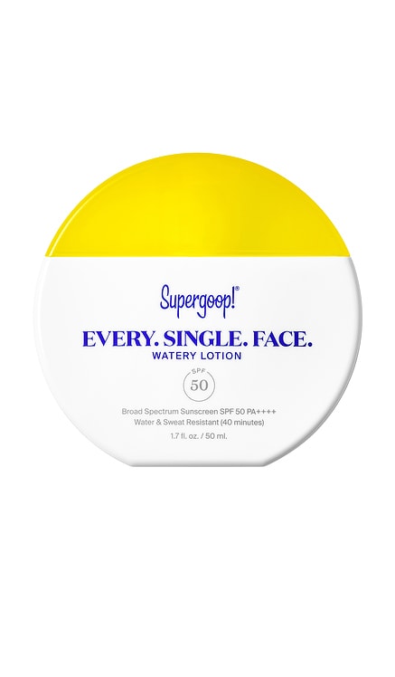 EVERY. SINGLE. FACE. WATERY LOTION SPF 50 워터리 로션 SPF 50 Supergoop!