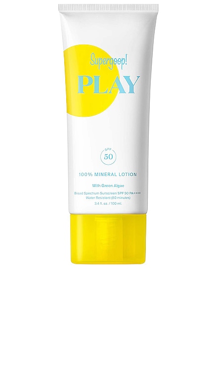 PLAY 100% Mineral Lotion SPF 50 with Green Algae 3.4 fl. oz. Supergoop!