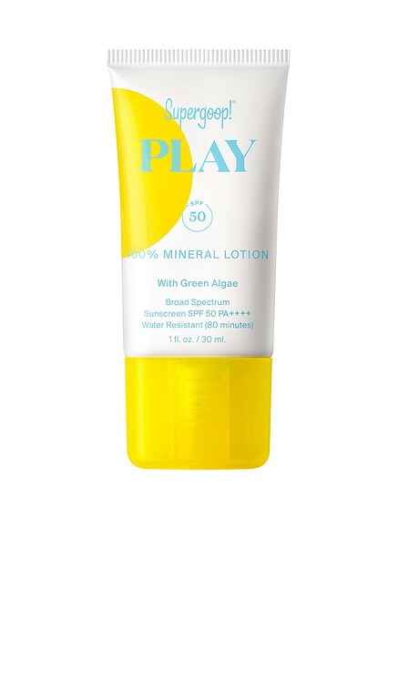 LOÇÃO MINERAL SPF 50 PLAY 100% MINERAL LOTION SPF 50 WITH GREEN ALGAE Supergoop!