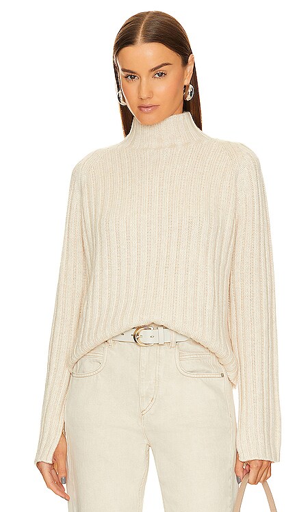 Vianne Rib Mock Neck Sweater Song of Style