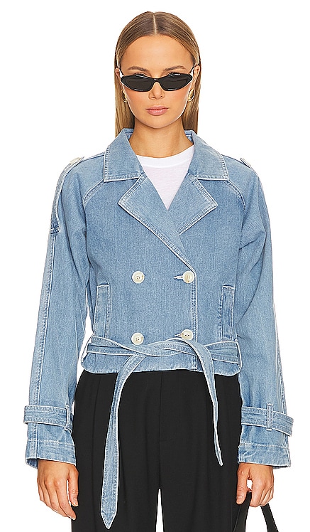 Theory Crop Denim Trench SOVERE