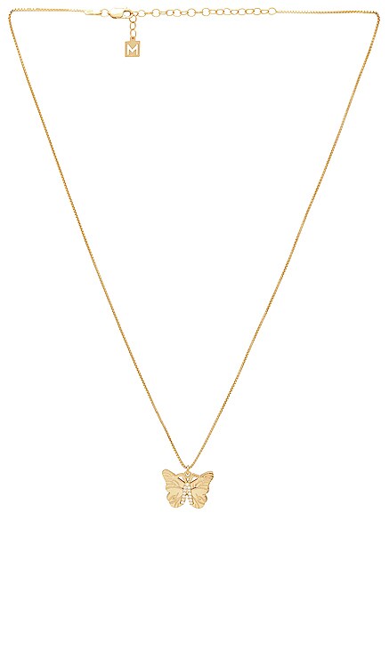 The Butterfly Initial Pendant Necklace The M Jewelers NY $110 NEW