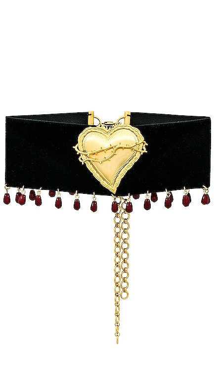 X Mirror Palais Bleeding Sacred Heart Choker The M Jewelers NY
