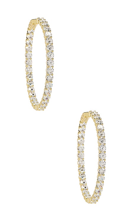 The Large Pave 925 Hoops The M Jewelers NY $275 BEST SELLER