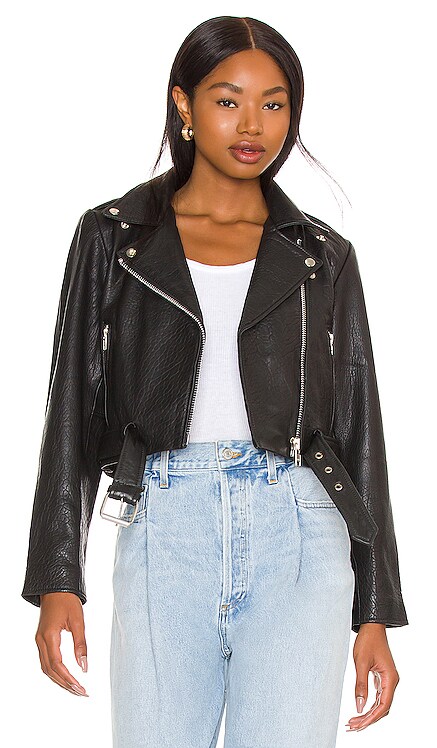 Oversized Scrunch Jacket Understated Leather $495 